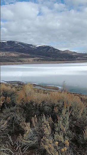 Blue Mesa reservoir Colorado #beautiful #frozen #fishing