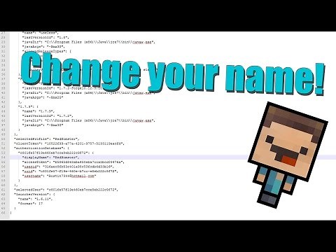 Change Your Single Player Name to ANYTHING in Minecraft