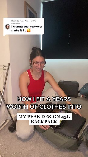 Packing a 45L Peak Design Backpack: How to Fit a Year's Worth of Clothes