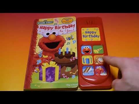 ELMO BIRTHDAY SOUND BOOK! Sesame Street Play-A-Sound Books