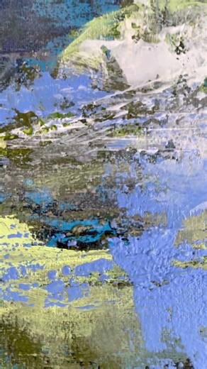 Abstract landscape, original painting by Viktoria Ganhao. #abstractartist #contemporaryart #art