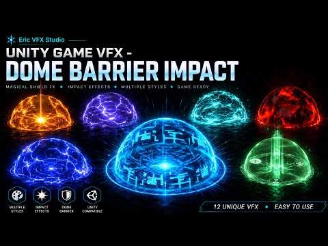 Unity Game VFX - Dome Barrier Impact (Tutorial)