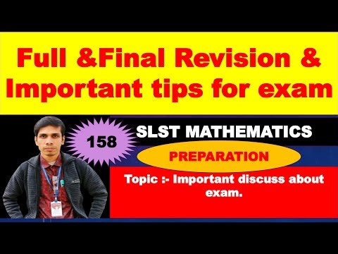 Full & Final Revision// Important tips for SLST Exam // SLST MATHEMATICS PREPARATION