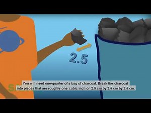 Charcoal Water Filtration animation for the Detroit Science Museum exhibition. English version.