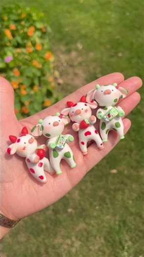 How to make Cute Cow 🐄💗 | Homemade Clay Art #shorts
