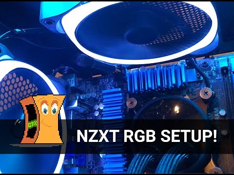 Installing NZXT AER RGB 2 Fans and Hue 2 LED strips in the H510 Case using the RGB & Fan Controller