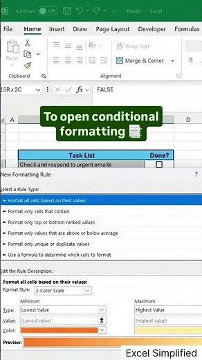 Create a Smart To-Do List in Excel | Easy Daily Task Tracker #excel # #spreadsheet