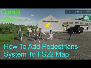 Giants Editor Tutorial | How To Add Pedestrian System To Your FS22 Map Easy Steps