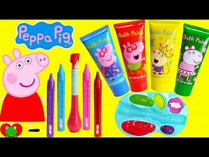 Best Learning Video for Toddlers Learn Colors Peppa Pig Play with Paints - Videos For Kids