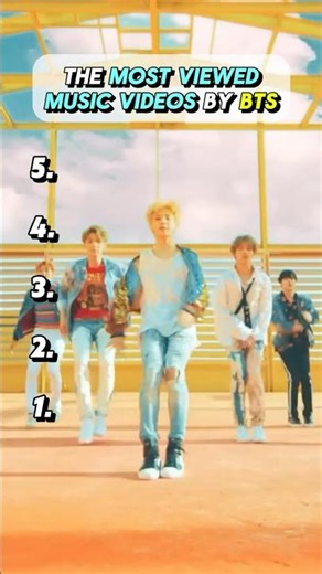 The Most Viewed Music Videos By BTS On YouTube 🎶