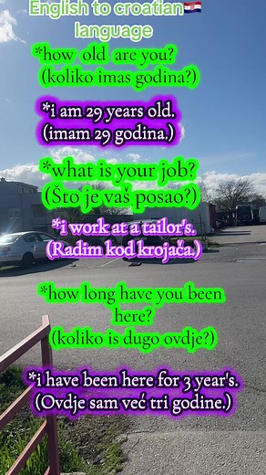 Learn English to Croatian Language Basics Easily