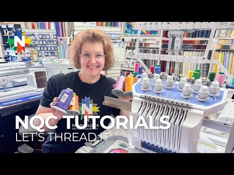 How to Thread a 10-Needle Embroidery Machine