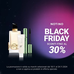 Il Notino Black Friday è qui! Acquista comodamente con spedizione gratuita su tutto. La promozione è valida su marchi selezionati dal 18.11 al 24.11.2024 e non si applica ai prodotti in offerta speciale. | Notino