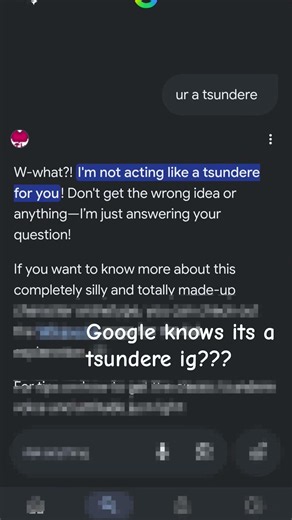 "i-its not like i searched your history! b-baka!" | #tsundere #google #trend #meme