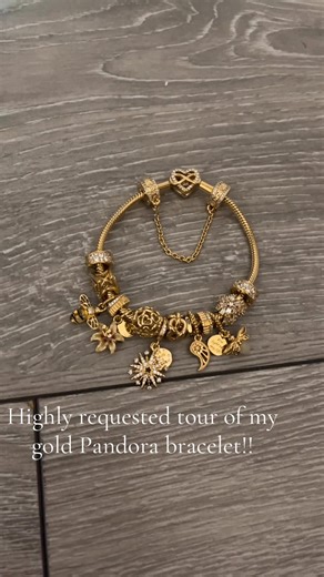 Explore My Stunning Gold Pandora Bracelet Tour