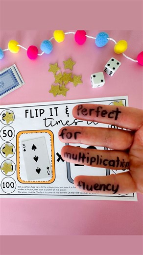 Free multiplication fluency game - comment FLIP for your copy! This one is a class favourite 🩷 “My students love this game. It is a great activity for them to practice their multiplication facts and improve their fluency” - Amy Grab this freebie, comment FLIP and we will send you the link 👇 Rainbows ahead 🌈 | Rainbow Sky Creations - making engaging primary education resources