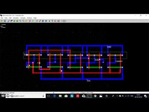 Design of Half adder continue in Microwind