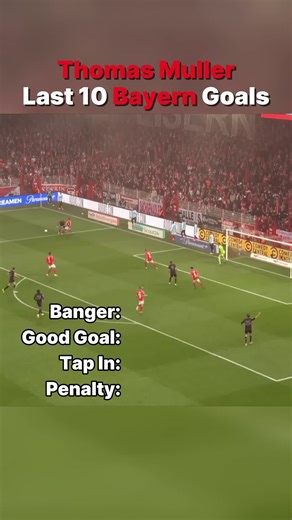Müller's Last 10 Goals for Bayern Munich