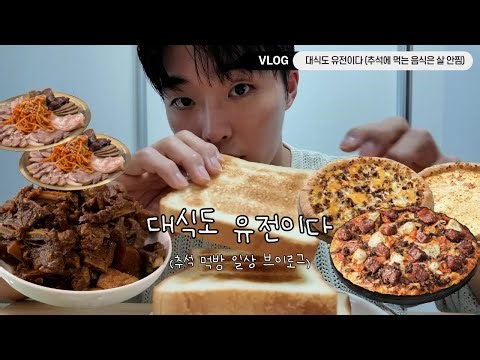 대식도 유전이다 (추석 핑계 먹방 일상 브이로그)