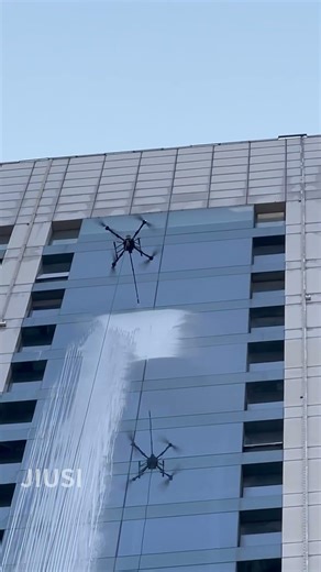 5R Drone Cleaning High-Rise Building Facades | Vertical Route Cleaning Demo