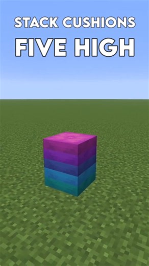 How to Stack Cushions Five High #minecraft #minecrafttutorial
