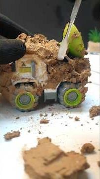 ASMR Cleaning a Mud Covered Alien Toy Car | Satisfying Cleaning #steamcleaning #multipurposecleaner
