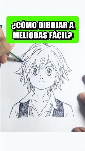 CÓMO DIBUJAR A MELIODAS FÁCIL Y RÁPIDO? #dibujo #meliodas #anime #sietepecadoscapitales #drawing