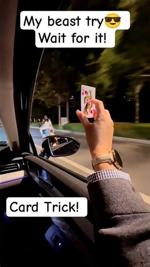 Best Car Card Trick Yet 🚗💨✨ #CarCardTrick #RoadVibes #epic #tricks