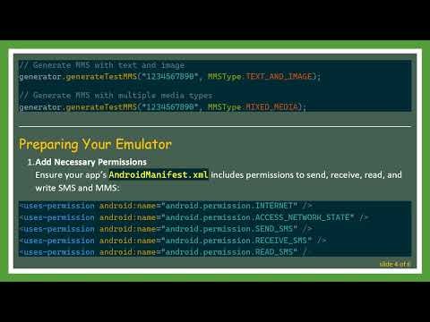 How to Generate and Send Test MMS to an Android Emulator