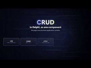 A Delphi web CRUD page in five minutes