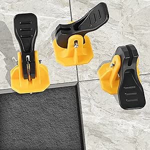 Tile Leveling System Pro Tools Kit Tile Spacers 50Pcs Reusable Floor Leveling Compounds Adjustable Fits 8-12mm Tiles+50Pcs Replaceable Spare Steel T-Pin Tile Levelers Easy for Wall Floor Installation