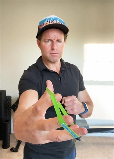 Finger Extension with Band for Elbow Health