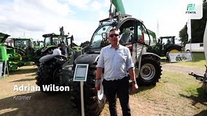 Adrian Wilson from Kramer-Werke GmbH gives us a behind the scenes look at their impressive range of telehandlers. Watch for the super unique Smart Attach, a fully hydraulic quickhitch system. 💡👌 #AgriMachinery #Telehandlers #SmartAttach | Farm Tractor and Machinery Trade Association Ltd. (FTMTA)