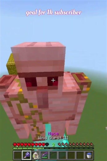 minecraft parkour mace+golem #minecraft #shorts