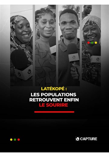 𝐋𝐀𝐓𝐄́𝐊𝐎𝐏𝐄́: 𝐋𝐄𝐒 𝐏𝐎𝐏𝐔𝐋𝐀𝐓𝐈𝐎𝐍𝐒 𝐑𝐄𝐓𝐑𝐎𝐔𝐕𝐄𝐍𝐓 𝐄𝐍𝐅𝐈𝐍 𝐋𝐄 𝐒𝐎𝐔𝐑𝐈𝐑𝐄 . #capturemedia #togolais228🇹🇬