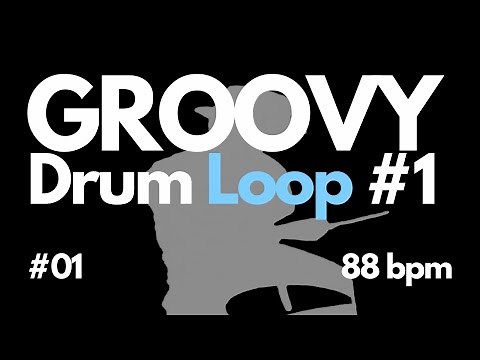 GROOVY Drum Loop #1 01 88bpm - Free Backing Track