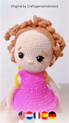 Marie Louise dress-up doll #crochet #doll #pop #haken #amigurumi #ganchillo #häkeln #babydoll