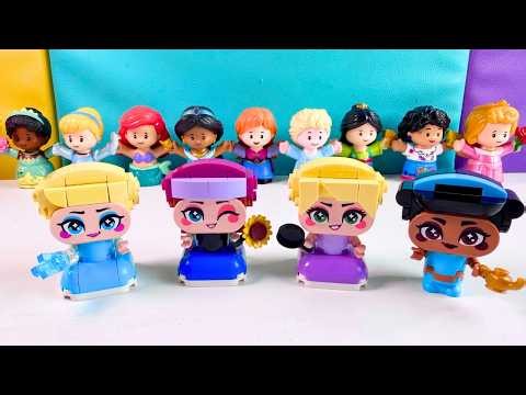 ASMR Toy Unboxing | LEGO Disney Princesses Mini Princess Elsa, Anna, Jasmine & Rapunzel