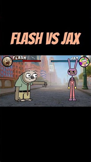 Flash vs Jax | The Amazing Digital Circus #animation #shorts #theamazingdigitalcircus