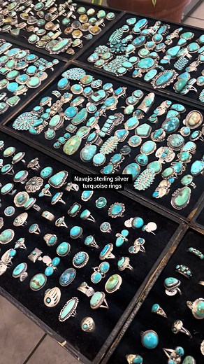 Check out this variety of Navajo turquoise sterling silver rings! A mix of styles, sizes, tones, shades, and more! 🌳 Linktree in bio 🫶Please share us! 🏜Native made and sterling silver 🩵We have specialized in authentic genuine turquoise jewelry in Austin Texas for over 30 years. All of our jewelry is Native made in the southwest from New Mexico or Arizona. Most of our collection is made by Navajo and Zuni artists. We also have a large collection of vintage antique old pawn jewelry. Our stones