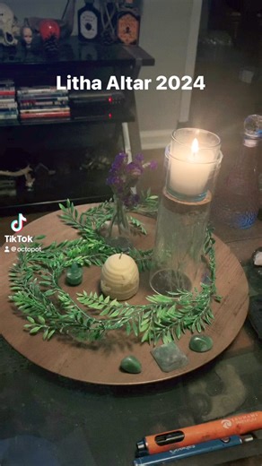 ☀️🐝Set up my temporary Altar for Litha, a little early but my Birthday is in June. Litha is my second favorite to Samhain. 🐝☀️ #witchesoftiktok #paganism #witchesofinstagram #witchesoffacebook #witchyvibes #witchlife #litha #summer #geminiseason #Gemini | Witchy Aesthetic