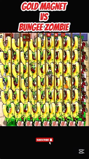 *GOLD MAGNET SHROOM VS BUNGEE ZOMBIE*#shorts #short #pvz #youtubeshorts #shortvideo #pvzfusion