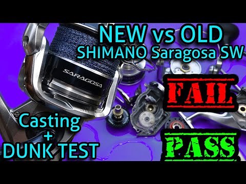 NEW 2020 Shimano Saragosa SW A vs Old Saragosa SW Dunk test (Is it fully sealed) and casting test!