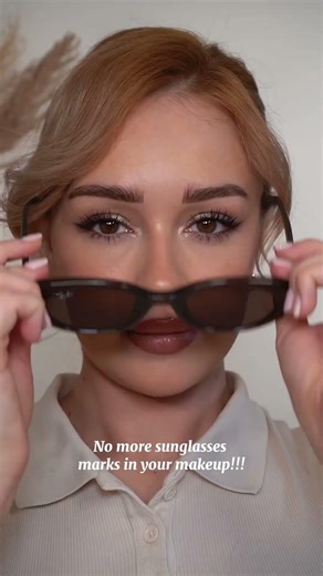 Hack for reducing sunglasses marks! #makeuphacks