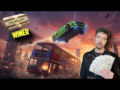 😱 Insane Car Jump Over 50 Trucks in GTA V | Winner Gets $10,000,000!