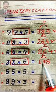 64K views · 1.1K reactions | Multiplication hack  #simplicity #fblifestyle #mathpuzzlegames #unstoapablestudy #multiplicationgames #multiplicationtrick #multiplication #MultiplicationChallenge #MULTIPLICATION #multiplicationtricks | Unstoapablestudy0111 | Facebook