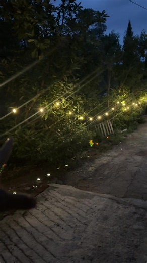 Guirnalda de luces solares 15m resistente IP67 — vista y control de intensidad