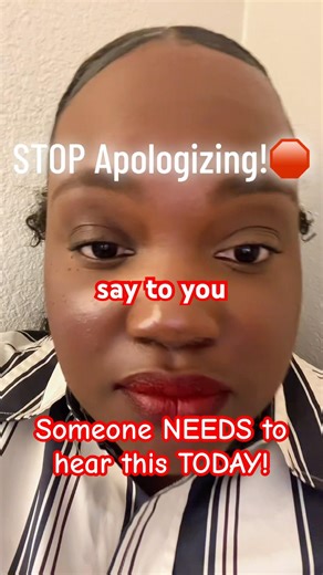 Sidebar: STOP APOLOGIZING! Over apologizing is a trauma response. FREE yourself TODAY!