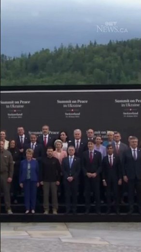 Trudeau shouts 'glory to Ukraine' at peace summit