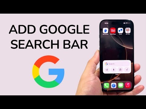 How To Add Google Search Bar On iPhone Home Screen